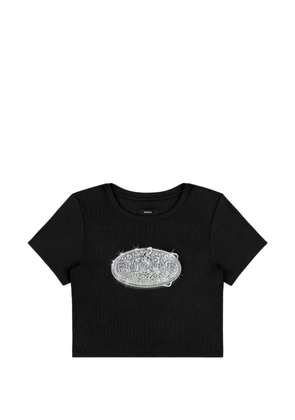 Purple Brand buckle-print T-shirt - Black