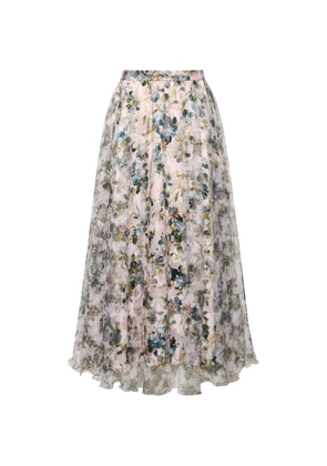 Cinq A Sept Sofia floral midi skirt - Pink