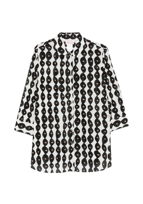 Marina Rinaldi Nnwgiostra geometric-pattern shirt - White