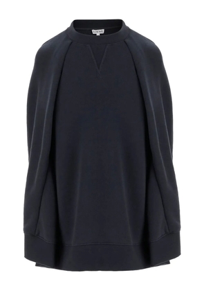 LOEWE crewneck cape sweatshirt - Blue