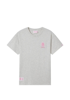 FINGERCROXX logo-patch T-shirt - Grey