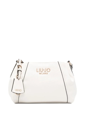 LIU JO medium logo-lettering cross body bag - White
