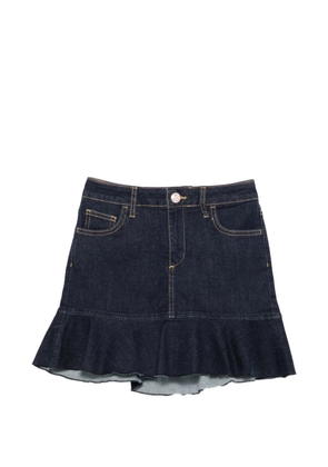 LIU JO ruffled mini skirt - Blue