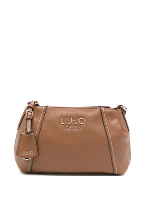 LIU JO medium logo-lettering cross body bag - Brown