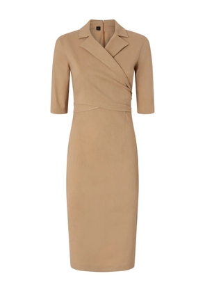 PINKO belted-wrap dress - Neutrals