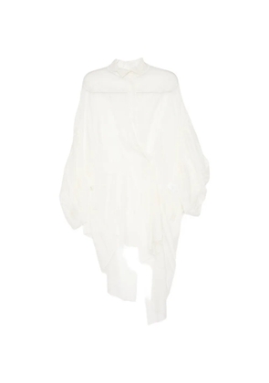 GAZ DE LIN ruffled dress - White
