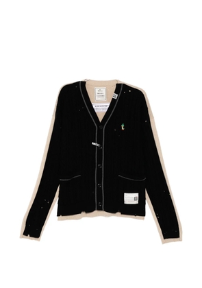 Maison MIHARA YASUHIRO logo-embroidered cardigan - Black