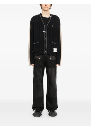 Maison MIHARA YASUHIRO logo-embroidered cardigan - Black