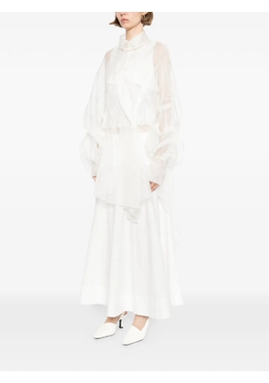 GAZ DE LIN ruffled dress - White