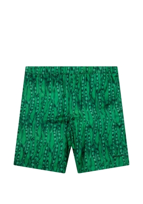 Givenchy logo-embroidered shorts - Green