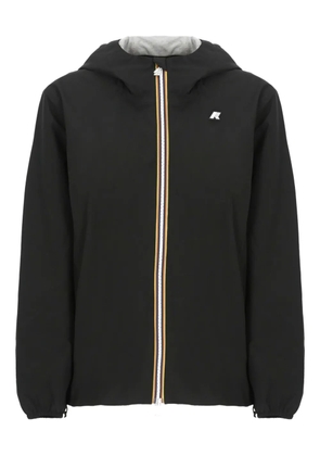 K-Way Marguerite hooded zip-front jacket - Black