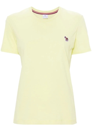 PS Paul Smith Zebra-patch cotton T-shirt - Yellow