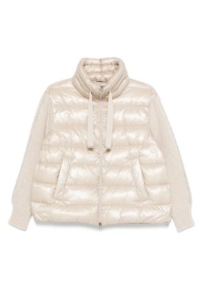 Herno panelled puffer jacket - Neutrals