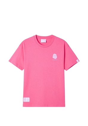 FINGERCROXX logo-embroidered T-shirt - Pink