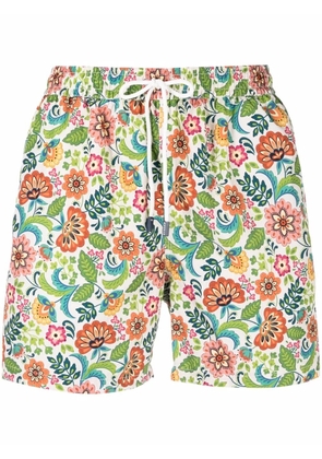 Fedeli floral-print drawstring-waist swim shorts - C5201