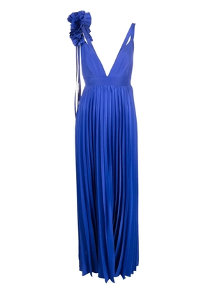 P.A.R.O.S.H. Palmer pleated maxi dress - Purple