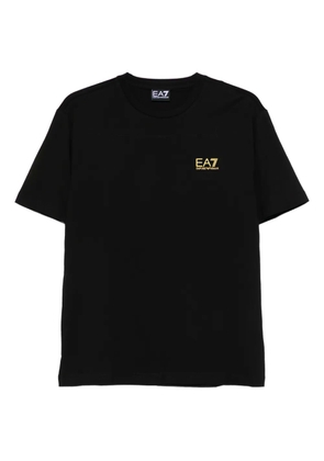 Ea7 Emporio Armani logo-print cotton T-shirt - Black