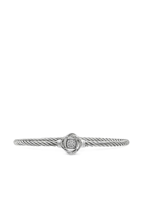 David Yurman sterling silver Infinity diamond bracelet (3mm)