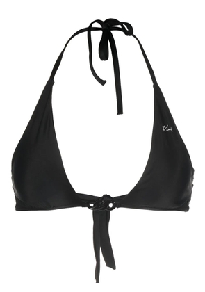 Karl Lagerfeld Karl DNA triangle bikini top - Black