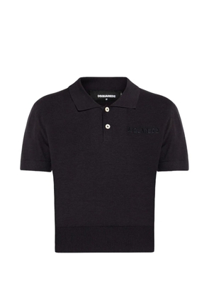 DSQUARED2 buttoned polo shirt - Black