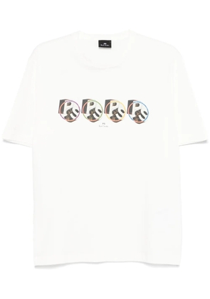 PS Paul Smith PS circle-logo-print T-shirt - White