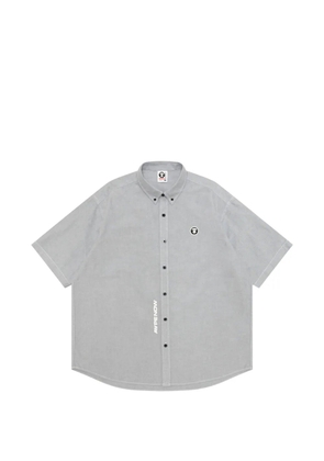 AAPE BY *A BATHING APE® logo-patch short-sleeve shirt - Grey