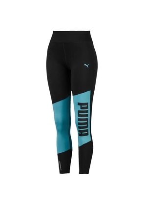PUMA logo 7/8 graphic leggings - Black