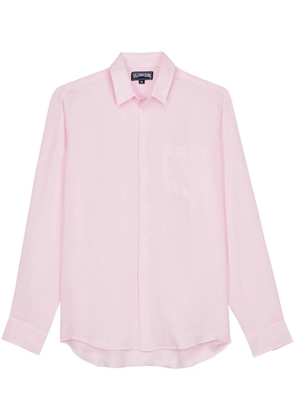 Vilebrequin Caroon organic linen shirt - Pink