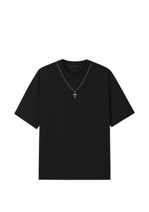 FIVE CM necklace-detail T-shirt - Black