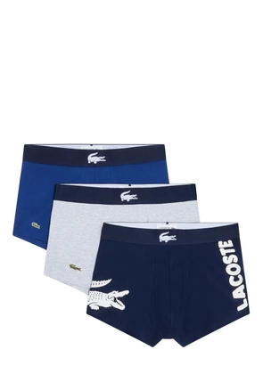 Lacoste logo-waistband boxers (pack of three) - Blue