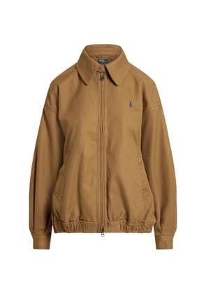 Polo Ralph Lauren pony-embroidered zip jacket - Brown