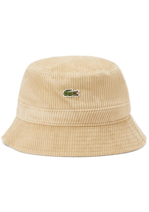 Lacoste corduroy bucket hat - Neutrals