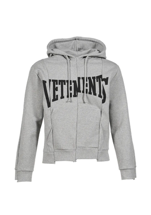 VETEMENTS logo hoodie - Grey