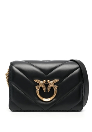 PINKO Love Birds quilted crossbody bag - Black