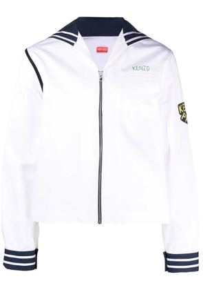 Kenzo Sailor cropped shirt jacket - White
