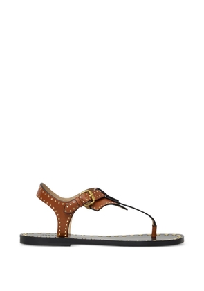 ISABEL MARANT buckle studded sandals - Brown