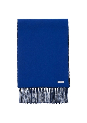 Burberry gradient Check cashmere scarf - Blue