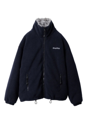 Miu Miu fleece down jacket - Blue