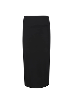 Max Mara zip-fastening midi skirt - Black