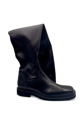GUGLIELMO ROTTA square-toe over-the-knee boots - Black