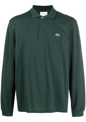 Lacoste embroidered-logo long-sleeve polo shirt - Green