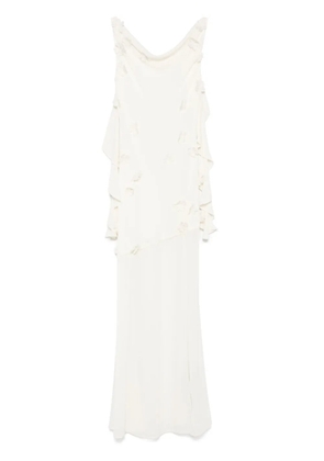 ROTATE BIRGER CHRISTENSEN waterfall maxi dress - Neutrals