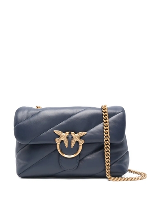 PINKO Classic Love Bag Puff Maxi Quilt bird-embellished shoulder bag - Blue