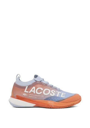 Lacoste logo print sneakers - Orange