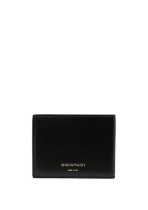 Common Projects logo stamp billfold wallet - Black