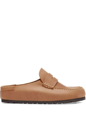 Birkenstock stitched naples mules - Brown