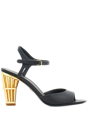 Ferragamo Cage 85mm leather sandals - Black