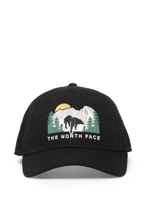 The North Face embroidered trucker cap - Black