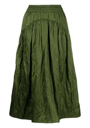 Vince crushed A-line skirt - Green