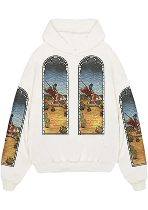 Who Decides War x EST Gee Stained Glass 'White' hoodie